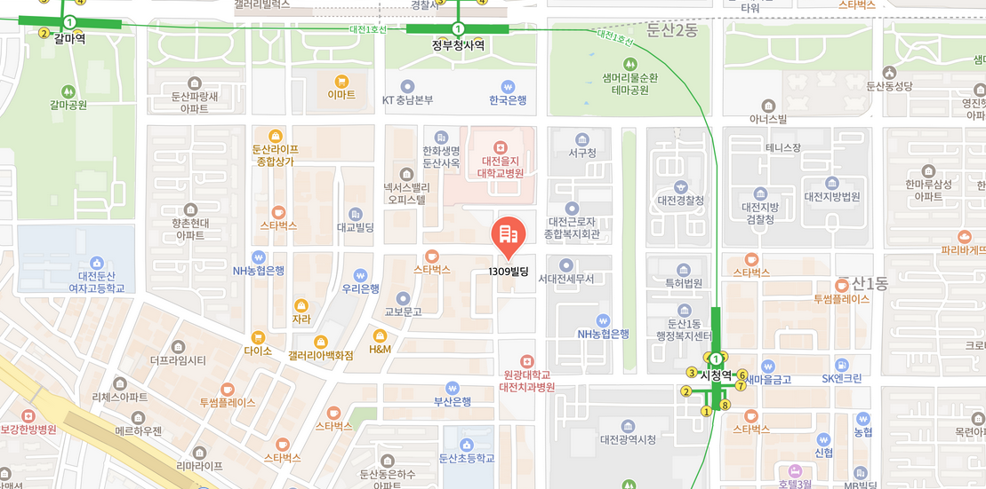 대전 서구 대덕대로 234번길 46, 1309빌딩 3층